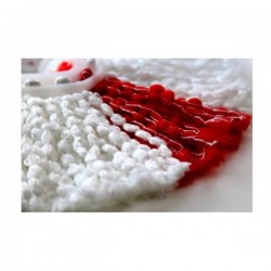 Wkład do mopa Turbo Vileda włókna w kolorze biało-czerwonym.