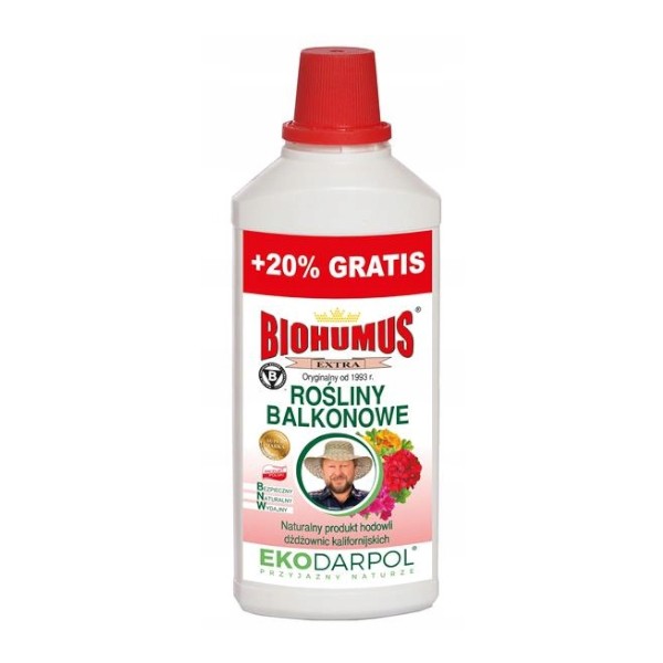 Biohumus extra rośliny balkonowe 1l + 20% Ekodarpol